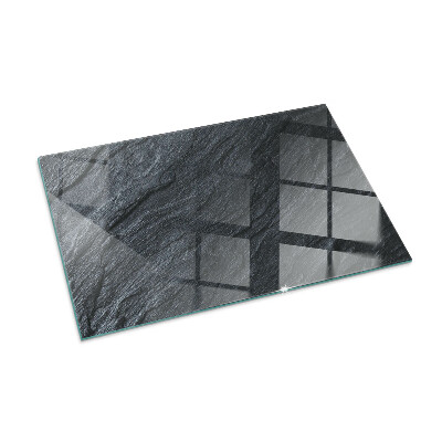 Plaque de sol en verre pour poêle rectangulaire Texture de la surface de la pierre