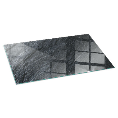 Plaque de sol en verre pour poêle rectangulaire Texture de la surface de la pierre