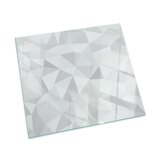 Plaque verre pour poêle rectangulaire Motif géométrique abstrait