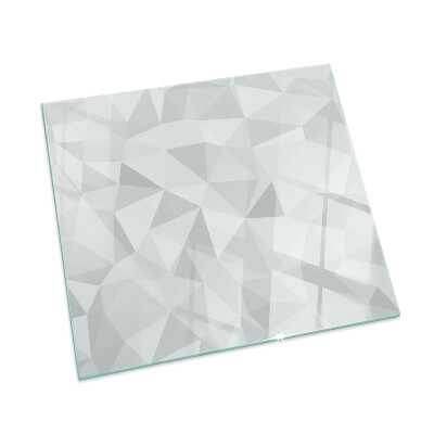 Plaque verre pour poêle rectangulaire Motif géométrique abstrait