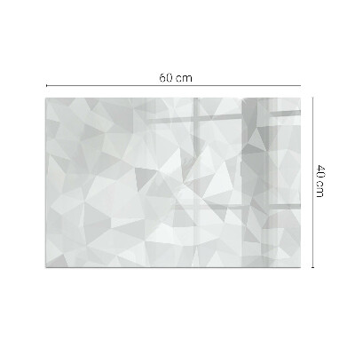 Plaque verre pour poêle rectangulaire Motif géométrique abstrait