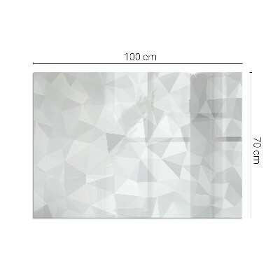 Plaque verre pour poêle rectangulaire Motif géométrique abstrait