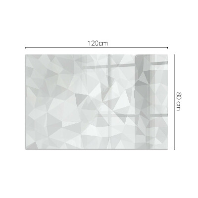 Plaque verre pour poêle rectangulaire Motif géométrique abstrait