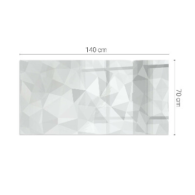 Plaque verre pour poêle rectangulaire Motif géométrique abstrait