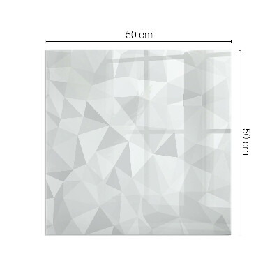 Plaque verre pour poêle rectangulaire Motif géométrique abstrait