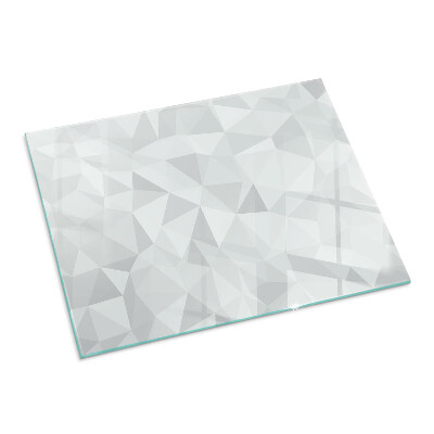 Plaque verre pour poêle rectangulaire Motif géométrique abstrait