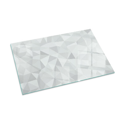 Plaque verre pour poêle rectangulaire Motif géométrique abstrait