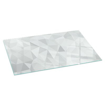 Plaque verre pour poêle rectangulaire Motif géométrique abstrait