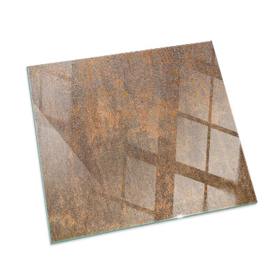 Plaque de sol en verre pour poêle rectangulaire Texture de rouille sur le fond