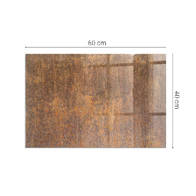 Plaque de sol en verre pour poêle rectangulaire Texture de rouille sur le fond