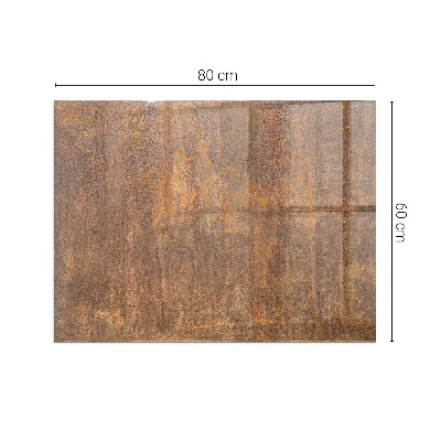 Plaque de sol en verre pour poêle rectangulaire Texture de rouille sur le fond