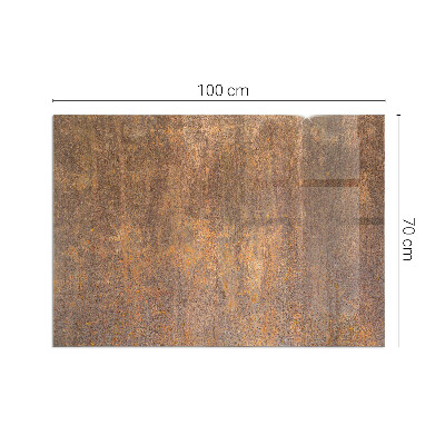 Plaque de sol en verre pour poêle rectangulaire Texture de rouille sur le fond