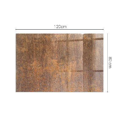 Plaque de sol en verre pour poêle rectangulaire Texture de rouille sur le fond