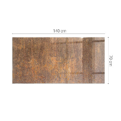 Plaque de sol en verre pour poêle rectangulaire Texture de rouille sur le fond