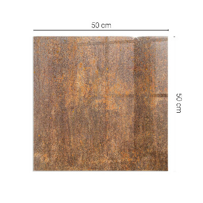 Plaque de sol en verre pour poêle rectangulaire Texture de rouille sur le fond