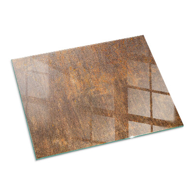 Plaque de sol en verre pour poêle rectangulaire Texture de rouille sur le fond