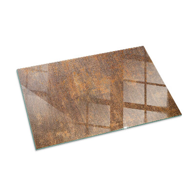 Plaque de sol en verre pour poêle rectangulaire Texture de rouille sur le fond