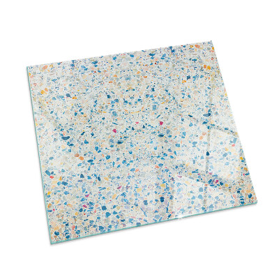 Plaque verre pour poêle rectangulaire Motif de texture abstrait