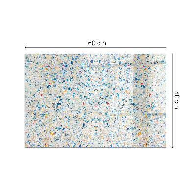 Plaque verre pour poêle rectangulaire Motif de texture abstrait