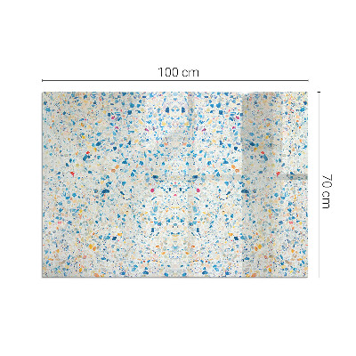 Plaque verre pour poêle rectangulaire Motif de texture abstrait