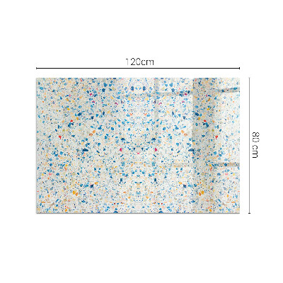 Plaque verre pour poêle rectangulaire Motif de texture abstrait