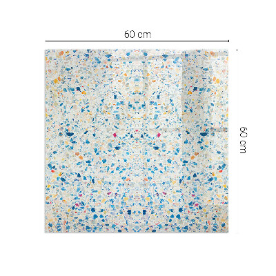 Plaque verre pour poêle rectangulaire Motif de texture abstrait