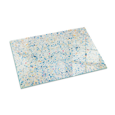 Plaque verre pour poêle rectangulaire Motif de texture abstrait
