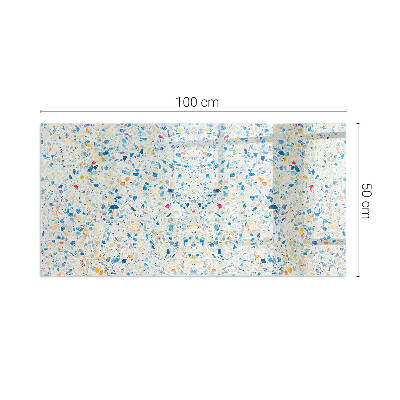 Plaque verre pour poêle rectangulaire Motif de texture abstrait