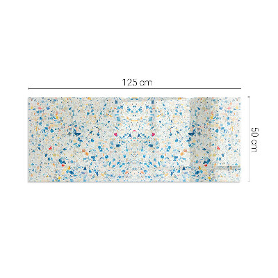 Plaque verre pour poêle rectangulaire Motif de texture abstrait