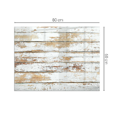 Plaque de sol en verre pour poêle rectangulaire Planche de bois endommagée
