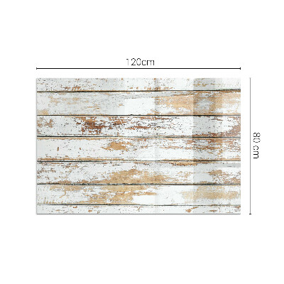 Plaque de sol en verre pour poêle rectangulaire Planche de bois endommagée
