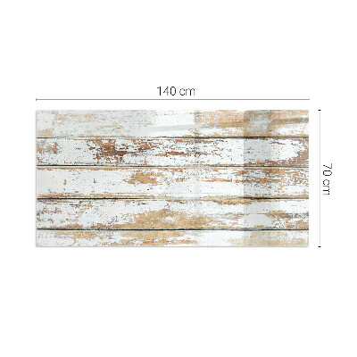 Plaque de sol en verre pour poêle rectangulaire Planche de bois endommagée