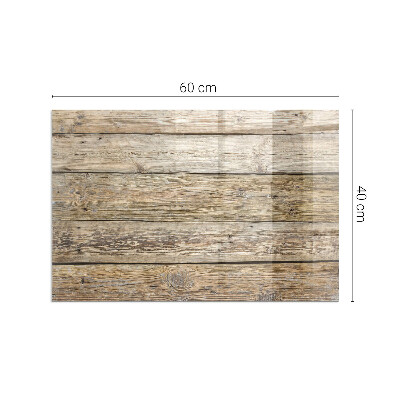 Plaque de sol en verre pour poêle rectangulaire Planches de bois naturel