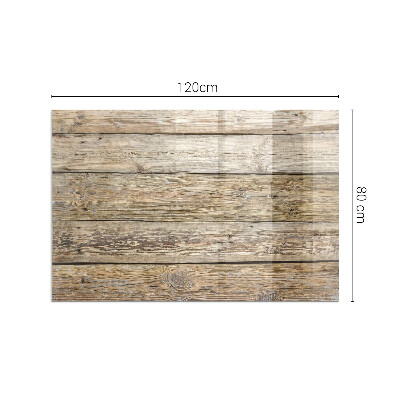 Plaque de sol en verre pour poêle rectangulaire Planches de bois naturel