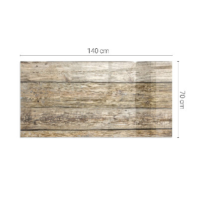 Plaque de sol en verre pour poêle rectangulaire Planches de bois naturel