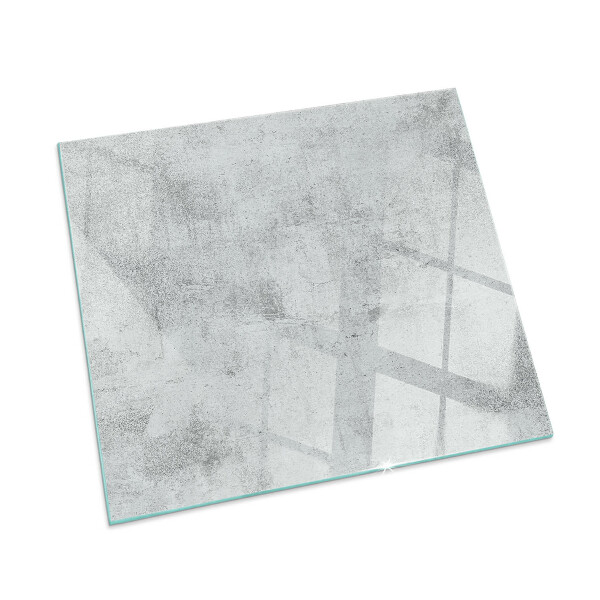 Plaque de sol en verre pour poêle rectangulaire Texture de béton brut