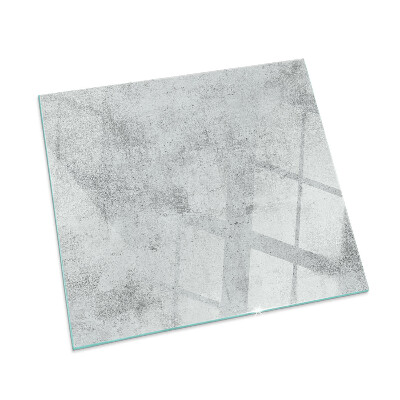 Plaque de sol en verre pour poêle rectangulaire Texture de béton brut