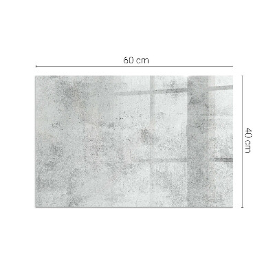 Plaque de sol en verre pour poêle rectangulaire Texture de béton brut