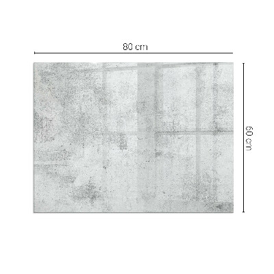 Plaque de sol en verre pour poêle rectangulaire Texture de béton brut