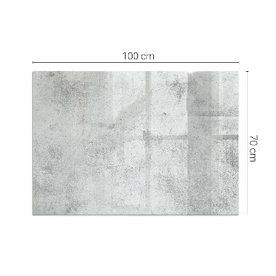 Plaque de sol en verre pour poêle rectangulaire Texture de béton brut