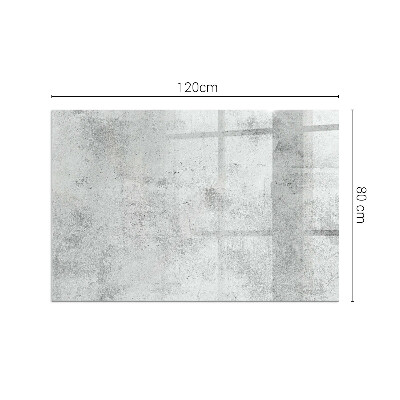 Plaque de sol en verre pour poêle rectangulaire Texture de béton brut