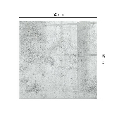Plaque de sol en verre pour poêle rectangulaire Texture de béton brut