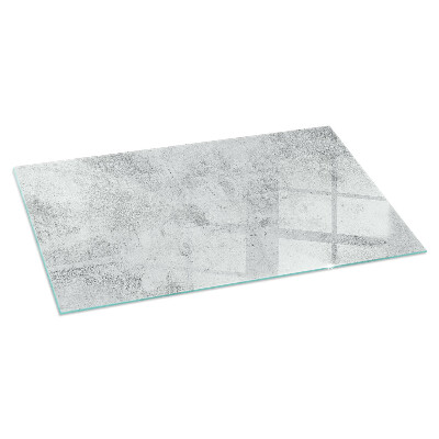 Plaque de sol en verre pour poêle rectangulaire Texture de béton brut