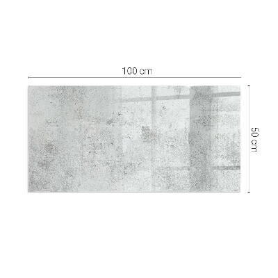 Plaque de sol en verre pour poêle rectangulaire Texture de béton brut