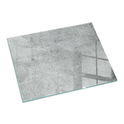 Plaque verre pour poêle rectangulaire Texture de béton brut