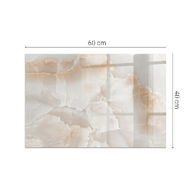 Plaque de sol en verre pour poêle rectangulaire Motif en pierre naturelle