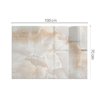 Plaque de sol en verre pour poêle rectangulaire Motif en pierre naturelle