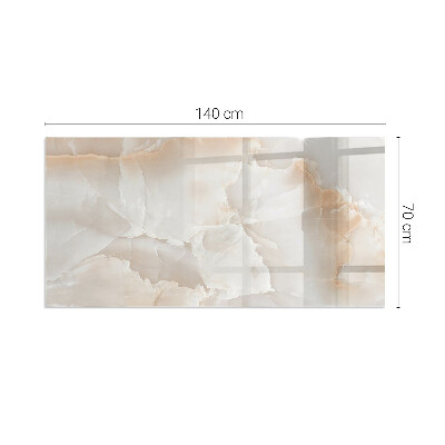 Plaque de sol en verre pour poêle rectangulaire Motif en pierre naturelle