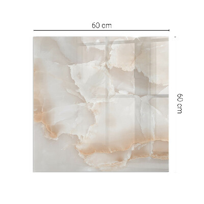 Plaque de sol en verre pour poêle rectangulaire Motif en pierre naturelle