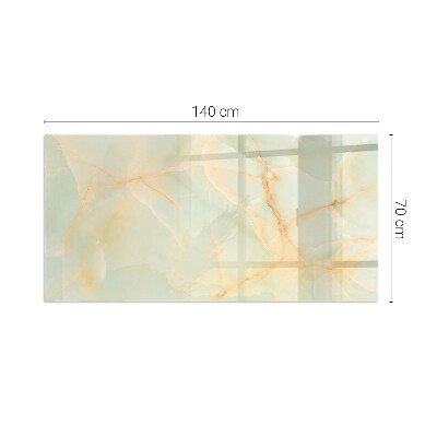 Plaque verre pour poêle rectangulaire Motif de marbre abstrait